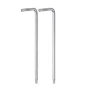2pcs T20 Tamper Proof Torx Key Wrench L Shape 3.98" Long Arm High Carbon Steel