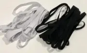 10mm White or Black Flat Elastic Sewing Crafts 2-10m Sewing Masks AUSSIE SELLER