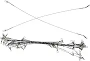 ADOCARN 30pcs Fishing Kit Steel Wire Leaders with Connector Biteresistant Fishing Tackle for Rigging and Lures Lengths