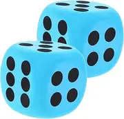 HEALSOPTHY 2Pcs Eva Dice Soft Dice for Party Games Educational Activities Safe and Lightweight for Classroom and Family Gatherings