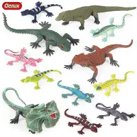 在飛比找Yahoo!奇摩拍賣優惠-仿真蜥蜴玩具動物模型變色龍軟膠守宮蜥鬃獅傘蜥四腳蛇爬行玩具