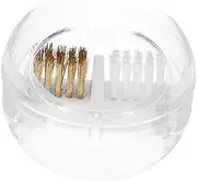 Healeved Nail Polisher Drill Bits Cleaning Kit Nail Art Tools Nail Drill Bit for Cleaning Nail Tool Cleaner Brush Nail Tool Clean Brush Nail Drill Bit Brush Transparent Plastic
