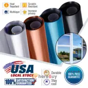 One Way Mirror Tint Window Film Privacy Protect UV Reflective Sun Block For Home
