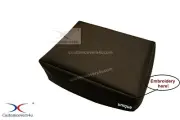 CUSTOM BLACK CANVAS DUST COVER FOR Bose Wave Music System IV + EMBROIDERY !