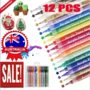 12PCS Paint Marker Pens Art Rock Metal Glass Acrylic Pebble Permanent WaterproLR
