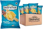 Deep River Snacks Sea Salt & Vinegar Kettle Cooked Potato Chips, 5 Ounce (Pack of 12)
