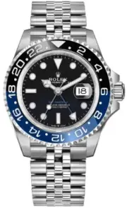 Rolex GMT-Master II Batman Black & Blue Bezel Self-Winding Mens Dress Watch