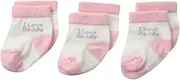 [Jefferies Socks] Unisex-Baby Newborn Family Bootie 3 Pair Pack