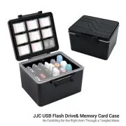 JJC USB Flash Drive Holder Storage Memory Stick U Disk SD TF Card Case Organizer