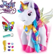 VTech Myla the Magical Unicorn Interactive Singing Glitter Lights DMG BOX