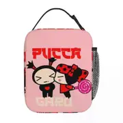 c255 Cute Pucca Lunch Bags Insulated Lunch Tote Waterproof Bento Box Resuable Picnic Bags for Woman Work Children School k255