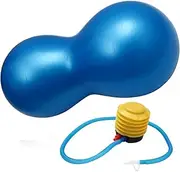 Alasum PVC Peanut Shape Yoga Ball with Inflator Thicken Exercise Ball for Core Strengthening Balance and Toning for Yoga Physical Therapy and Home Workouts