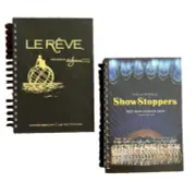 Rare Le Reve And Show Stoppers 2 Spiral Notebooks Wynn Hotel Las Vegas 6X4