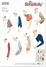 Simplicity 8506 Misses' Sewing Pattern Vintage Sleeves, Size 10-12-14-16-18-20-22