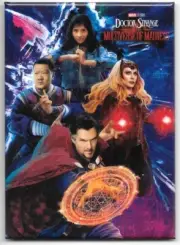 Doctor Strange The Multiverse of Madness Movie Poster Cast Refrigerator Magnet