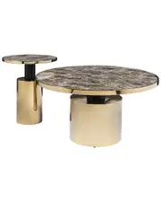 Statements by J Set Of 2 Taylor Faux Marble Top Coffee Table Set