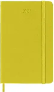 Moleskine 2023 Weekly Notebook Planner, 12m, Pocket, Hay Yellow, Hard Cover (3.5 X 5.5)