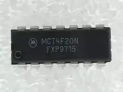 MC74F20N MOTOROLA SN74F20N 74F20N IC DUAL 4-IN NAND 14 PIN PDIP 12 PIECES