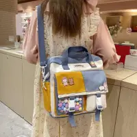 在飛比找ETMall東森購物網優惠-Canvas bag womens crossbody la