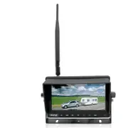 Elinz 2CH Digital Wireless 7" DVR Splitscreen Monitor 12V 24V Car Caravan Truck Trailer