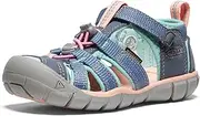 [KEEN] unisex-child Seacamp II CNX Youth Sandal, Blue Depths/Gargoyle, 13 US Little Kid