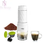 Coffee Maker Hand Press Espresso Machine Capsule Ground Portable Travel & Picnic