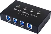 USB3.0 4 in 1 Out USB 3.0 Sharing Switch KVM Switcher USB for Mouse, Keyboard, Scanner, Printer, Computer