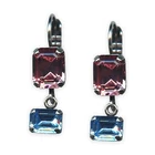 Earrings by Mariana Cotton Candy Coll. Lovely Lt Rose & Aquamarine Austrian C...