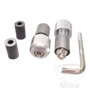 Silver Handle Bar End Weight Sliders Suzuki SFV 650 AUE Gladius ABS 2013 -2016