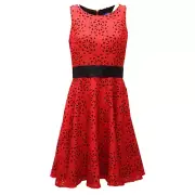 9124AF abito donna SOLOGIOIE red/black dress women