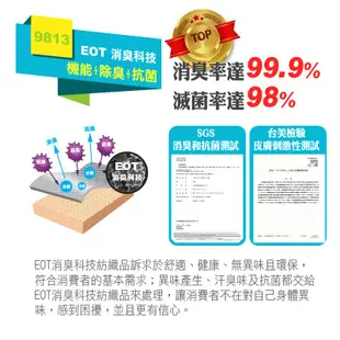 【ifeet】EOT科技不會臭的運動襪(9813)-1雙入-灰色