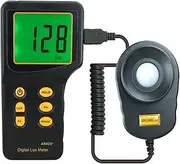 High Performance Digital Luxmeter Light Meter Lux/FC Meter Spectrometer Photometer for Photography Luminometer Illuminometer 200,000 Lux Tools for Homes, Agriculture, Warehouse