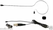 Detachable Single ear Head Headset Face Microphone For Shure Wireless MiC Black