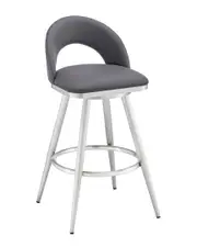 Armen Living Lottech Swivel Bar Stool