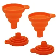2Pack Silicone Collapsible Funnel for Transferring Liquids to Bottles Containers