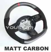 Matt CARBON Suede Steering Wheel for MINI Cooper R55 R56 R57 R60 Countryman JCW (for: Mini)