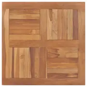 vidaXL Table Top Solid Teak Wood Square 80x80x2.5 cm