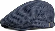 [RUICHENG] Men's Summer Cap Hat Breathable Mesh Beret Gatsby Flat Cap Flat Cap