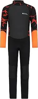 Mountain Warehouse Kids Full Wetsuit - 2.5mm Thickness, UPF50+ Sun Protection, Neoprene Children's Wetsuit, Flat Seams & Easy Glide Zip Swimming Wetsuit Electro Pulse 9-10 Years