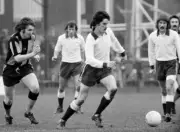 John Gregory of Northampton Town in action during the Football Lea- Old Photo
