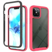 MCC Shockproof Bumper Case iPhone 12 Pro Max Clear Back Cover Apple 2020 [Magenta]