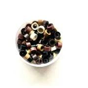 Hair Extension Rings Beads Microbeads 1000 Silicone Lined 5mm x 3mm PREMIUM Link