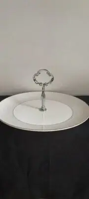 Wedgwood Gio Platinum Handled Serving Tray