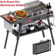 Portable Grill Table, 17”/22”Outdoor Grill Cart, Blackstone Griddle Grill Stand,