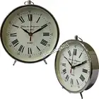 Nautical Maritime ~ Chrome Finish Desktop ~ Table Clock Decor Rustic Vintage Hom