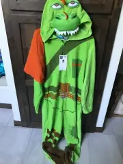 NWT! Fortnite Epic Games Unisex Size Medium Rex Green Costume/Pajamas/Cosplay