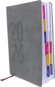 SEWACC 2026 Planner Daily Planner A5 Notebook Weekly Monthly Habit Tracker Notebook Appointment Book Soft Cover