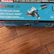 Makita GA4570 4-1/2" X-LOCK Angle Grinder, AC/DC Switch