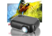 Small Portable Black Projector Home Cinema Watching on Wall Mini Projectors