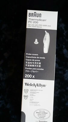 Braun Welch Allyn ThermoScan PC 200 Ear Probe Covers For Use With PRO 4000